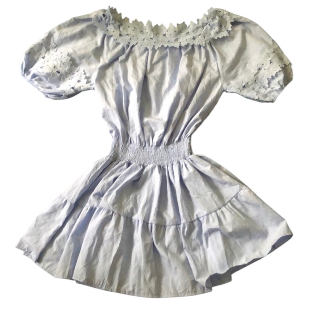 OFF The Shoulder Balloon Sleeve Mini Dress (S) - Picture 2 of 2